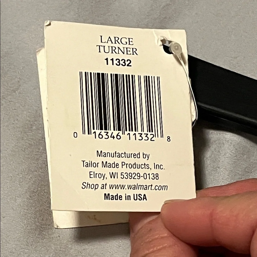 NWT Tailor Made Vintage Nylon Black 4Slot Slotted Turner Spatula Flipper Utensil
